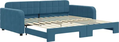 Produktbild von Tagesbett Ausziehbar Blau 100x200 cm Samt