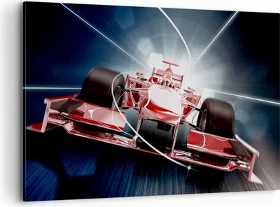 Produktbild von Bild auf Leinwand - Leinwandbild - Formel Geschwindigkeit Motor - 120x80cm - Wand Bild - Wanddeko - Leinwanddruck - Bilder - Kunstdruck - Wanddekoration - Leinwand bilder - Wandkunst - AA120x80-2677