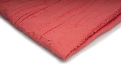Zdjęcie produktu dla Tkanina bawełniana z taśmą, kolor koralowy, 50 x 120 cm