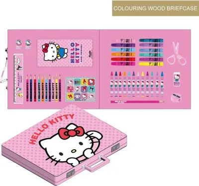 Produktbild von Hello Kitty Schreinetui zum Ausmalen