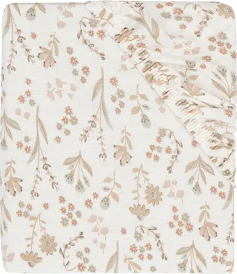 Produktbild von Jollein Bloomy Spannbettlaken - 40/50 x 80/90 cm - Jersey | Spannbettlaken & Molton