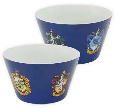 Produktbild von Harry Potter Müslischale - 5 Wappen Hogwarts Schale Schüssel aus Porzellan 500 ml
