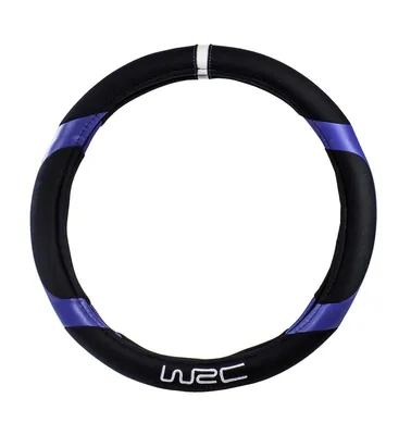 Obrázok produktu pre WRC 007384, Kryt volantu, Čierna, Modrá, Jednofarebné, 35 cm, 38 cm, Štítok s háčikom
