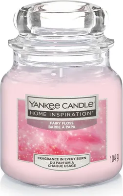 Produktbild von Yankee Candle Duftkerze Kleines Glas Fairy Floss 104 g, rosa