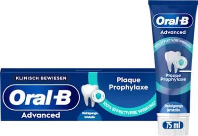 Produktbild von Oral-B Professional Plaque Prophylaxe, Anti-Plaque-Zahnpasta, 75 ml, Erwachsener, Paste (Substanz), Minze, Blau, Grün, Weiß