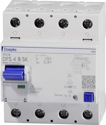 Image de Doepke 09136998HD FI-Schutzschalter 4polig 40 A 0.3 A 230 V, 400 V (09136998HD)