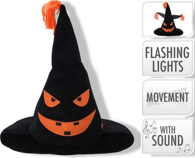 Produktbild von Plüschhut - Halloween - mit Licht & Sound - beweglich
