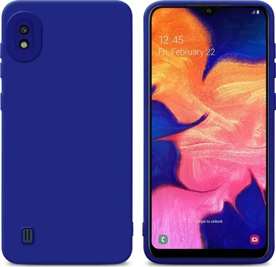 Obrázok produktu pre Cadorabo Case for Samsung Galaxy A10 Protective Cover in Blue TPU Silicone Etui Case Kryt na mobilný telefón