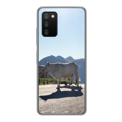Produktbild von MuchoWow® Handyhülle Schutzhülle Hülle für Samsung Galaxy A03s Schottische Highlander - Licht - Berge - Natur Silikon Softcase Handy Hülle - Schutz