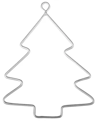 Produktbild von 3 Stück, Drahtbäume, 6 x 7,5 cm, weiß