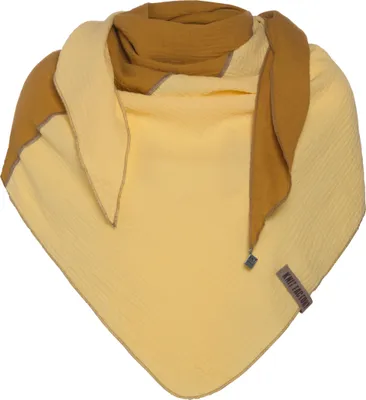 Produktbild von Knit Factory Fay Dreieckstuch - Ocker/Citrus - 190x85 cm