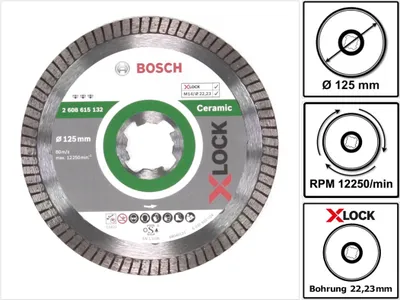 Produktbild von PRO Ceramic X-Lock Diamanttrennscheibe, 125 x 22,23 mm, 22,23 mm