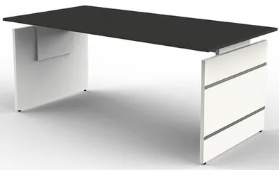 Imagen del producto de Escritorio StageOne Form 4, color antracita, dimensiones 180x80 cm