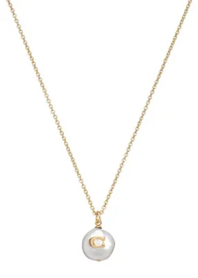 Produktbild von Elegante vergoldete Halskette mit Perle 37440611GLD107