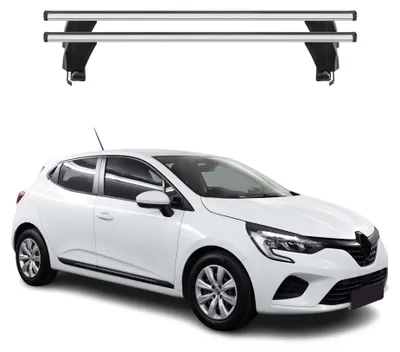 Obrázek produktu pro Základní střešní nosič Menabo pro Renault Clio 2019-2025 ABE hliník stříbrný 2x, Obrázek vytvořený pomocí AI