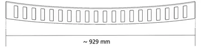 Produktbild von Edelstahl Ladekantenschutz passend für VW Tiguan 3 Typ CT1 B. 2024- Beschichtet, Farbe:Schwarz Pulverbeschichtet