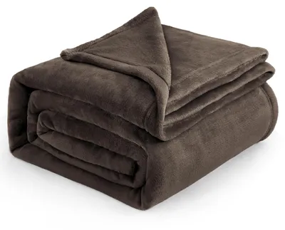Produktbild von BEDSURE Kuscheldecke Flauschig Decke Fleecedecke - Wohndecke Warm Winter Weich, Sofadecke XXL, Decke Couch Blanket, Wohn- & Kuscheldecken Große 220x240cm, Sofa überwurfdecke Braun