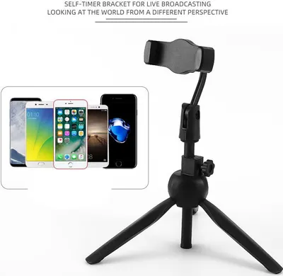 Image de Universal Wireless Selfie Stick Live Tripod Monopod pour Gopro Smartphone Slr Sport Camera noir