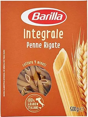 Produktbild von 5x Barilla Penne Rigate Integrali Vollkornnudeln Vollkorn Pasta 100% Italienisch 500g