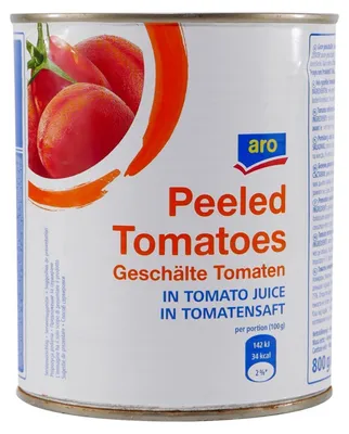Produktbild von aro Ganze geschälte Tomaten (6 x 800g)