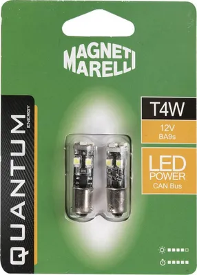 Obrázok produktu pre Quantum Energy Magneti Marelli T4W LED autožiarovky, 8 SMD, 12 V, pätica BA9S, pár
