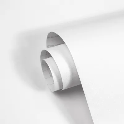 Image de Papier peint adhésif mat blanc et film adhésif pour murs et meubles, 44 x 1000 cm, en vinyle