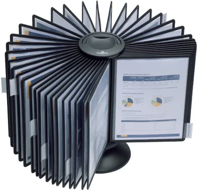 Produktbild von DURABLE Sichttafelsystem SHERPA® CAROUSEL TABLE 40,563301 schwarz