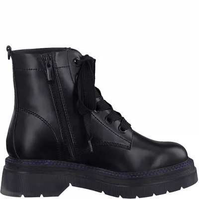 Obrázok produktu pre Tamaris dámske šnurovacie členkové topánky na platforme 1-25222-27, veľkosť:38 EU, farba:Black