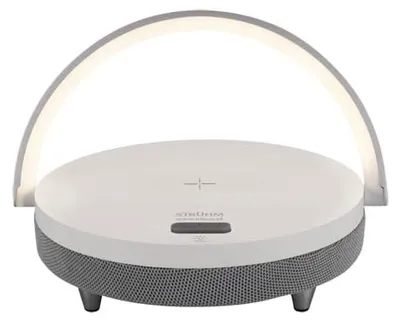 Immagine prodotto di Strühm 03864 Lampada da tavolo LED 'WHITE SPEAKER' dimmerabile, con interruttore, LED SMD, bianco neutro, IP20