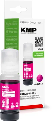 Produktbild von KMP SINGLEPACK C 140, Magenta, 70 ml, 1 Stück(e), 7700 Seiten, Einzelpackung