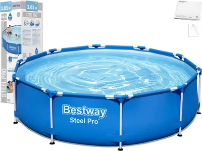 Produktbild von Bestway Steel Pro 56677, 4678 l, Gerahmter Pool, Blau, 16,9 kg