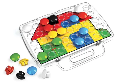Produktbild von Quercetti Mosaik Steckspiel Pixel Junior buntes Lernspielzeug