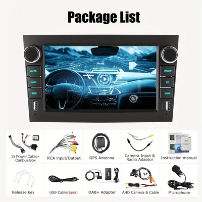 Produktbild von Android 14 Autoradio – Multimediasystem – Navigationssystem – Touchscreen-Radio – Einbauradio