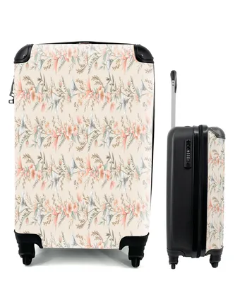 Produktbild von MuchoWow® Koffer Handgepäck Trolley Rollkoffer Kleine Reisekoffer mit 4 Rollen - Blumen - Pastell - Farben - Cabin Size < 55x40x23 cm & 55x40x20 cm - Fotokoffer - Kabinenkoffer - Boardgepäck - Reise-Box - Reisekoffer - Reisegepäck - Koffer mit Bild - Trolley für Kinder
