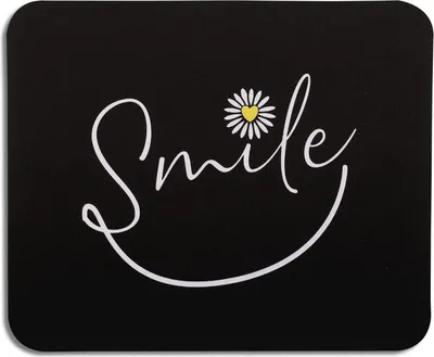 Immagine prodotto di Piccolo mousepad nero antiscivolo con motivo - 24 x 20 cm, 200 x 240 x 3 mm