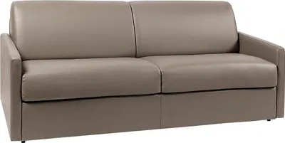Produktbild von Vente-unique CALIFE, Sofabett, Schlafzimmer, Graubraun, 4 Sitz(e), Graubraun, Kunstleder