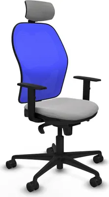 Image de Chaise de bureau avec appui-tête Piqueras y Crespo 1D036N2 Gris clair