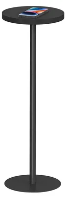 Immagine prodotto di Tavolino rotondo alto - Tavolino da bevande - 25 x 25 x 70 cm - Nero - Per soggiorno