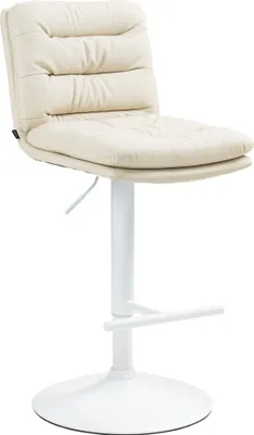 Produktbild von Barhocker Damar Kunstleder weiß - creme