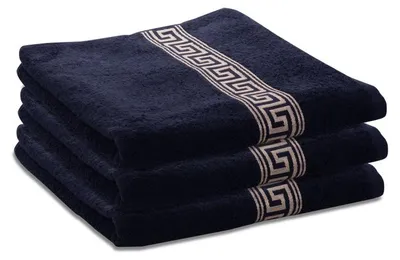 Obrázek produktu pro 2x osuška GREEK 70x130 černá, 100% bavlna