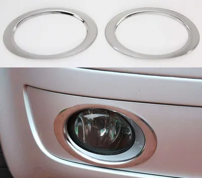 Zdjęcie produktu dla EDELSTAHL NEBELSCHEINWERFER RINGE CHROM BLENDEN dla VW T5 FACELIFT | 2010-2015