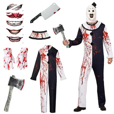 Produktbild von Omgoods - Gruseliges Clown-Kostüm für Erwachsene