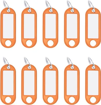 Produktbild von WEDO Schlüsselanhänger mit Ring Durchmesser: 18 mm orange 100 Anhänger