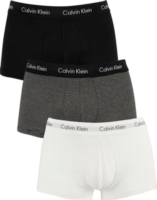 Produktbild von Calvin Klein Herren 3er Pack Low Rise Trunks, Mehrfarbig S