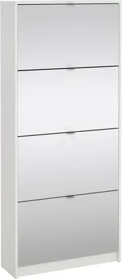 Produktbild von Schuhschrank Aepytus, Schuhregal, Mehrzweck-Eingangsgarderobe, Möbel für Schuhe, 70x24 h162 cm, Weiß