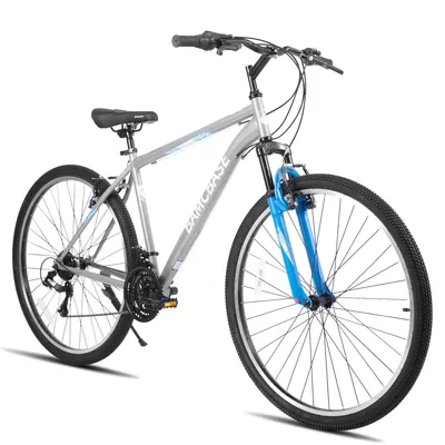 Produktbild von HILAND Mountainbike 29 Zoll MTB Herren Damen, mit 21 Gang, V-Bremse, Hardtail Fahrrad, Fahrräder für studentische Pendler, Grau