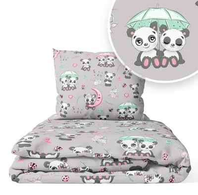 Produktbild von Kinderbettwäsche 90x120 Baumwolle Baby Bettwäsche Set 90x120 + 40x60 Kissenbezug Jungen & Mädchen Kleinkind Bettbezug