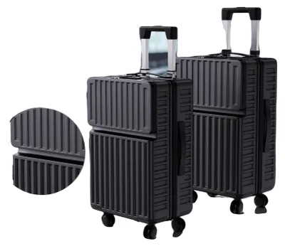 Produktbild von Reise-Koffer, TSA-Schloss, Teleskopgriff, schwarz