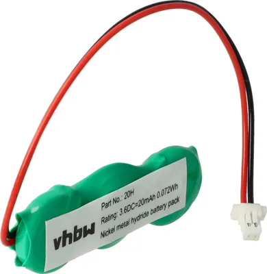 Produktbild von vhbw BIOS-Batterie Ersatz für 317-200-001, 3/V15H für Computer Notebook (20 mAh, 3,6 V, NiMH)