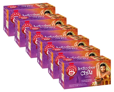 Obrázek produktu pro Čajová konvice Indian Chai Classic kořeněná a dálněvýchodní 40g 6 balení